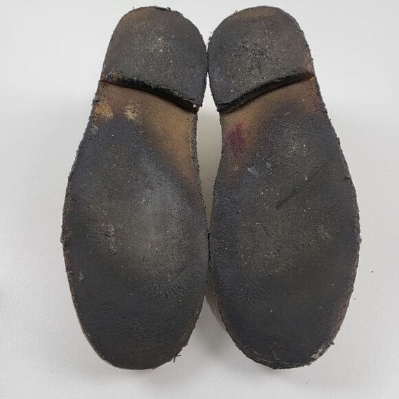 Clarks Desert Chukka Boots Men's Sz 9.5 M Sand Suede Soft Crepe Sole 3169 - Picture 7 of 11